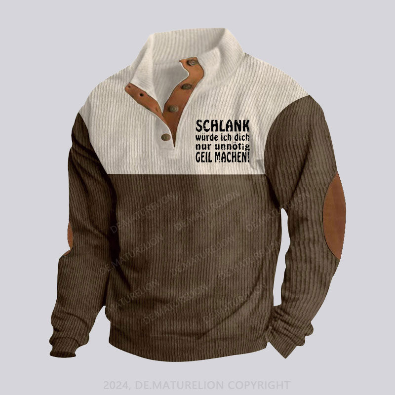 Maturelion Schlank Würde Ich Dich Nur Unnötig Geil Stehkragen Knopf Polo Shirt