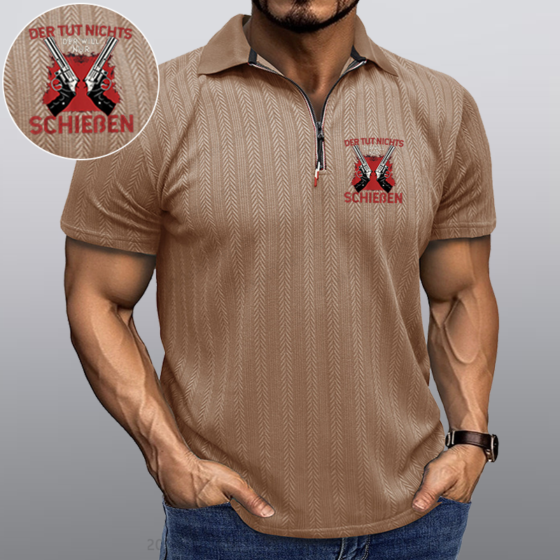 Maturelion Schießen Waffe Kragen T-Shirt