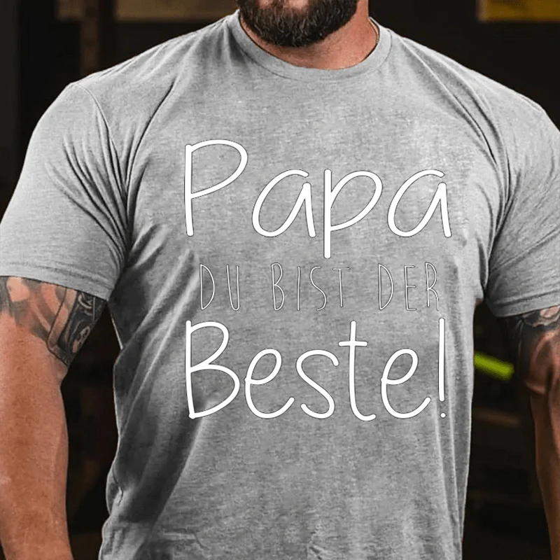 Papa du bist der beste vatertag geschenk für vater T-Shirt