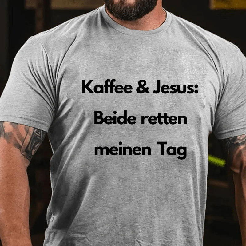 Kaffee Und Jesus Christus Christliches Shirt