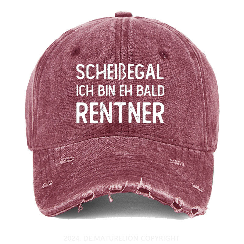 Scheißegal Ich Bin Eh Bald Rentner Gewaschene Vintage Cap