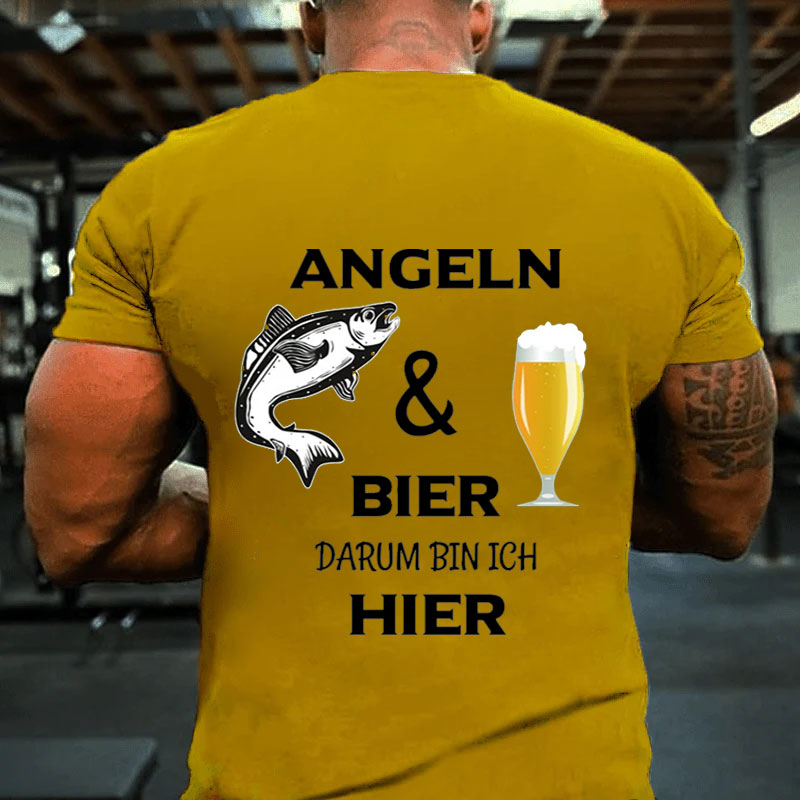 Angeln und Bier T-Shirt