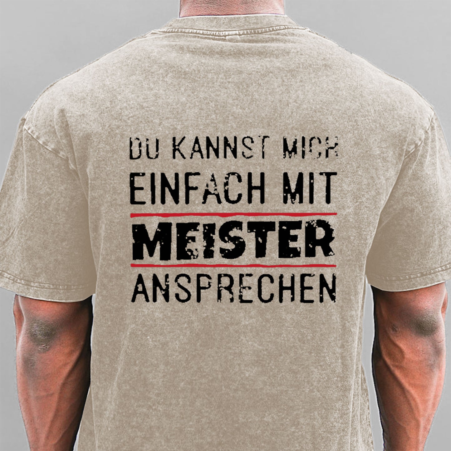 Du Kannst Mich Einfach Mit Meister Ansprechen Gewaschene Vintage T-Shirt