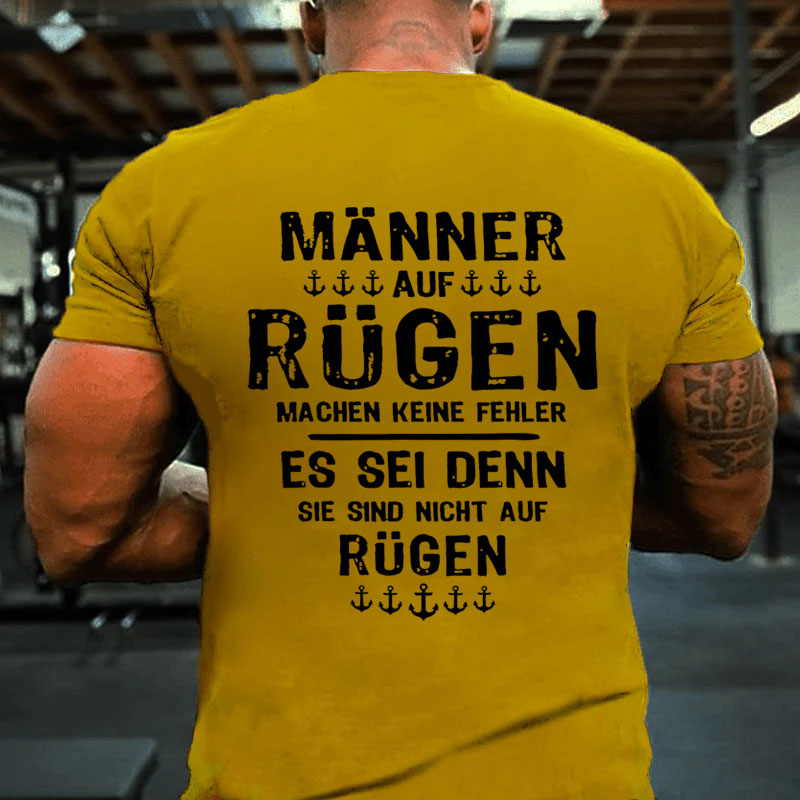 Männer Mann Urlaub Rügen T-Shirt