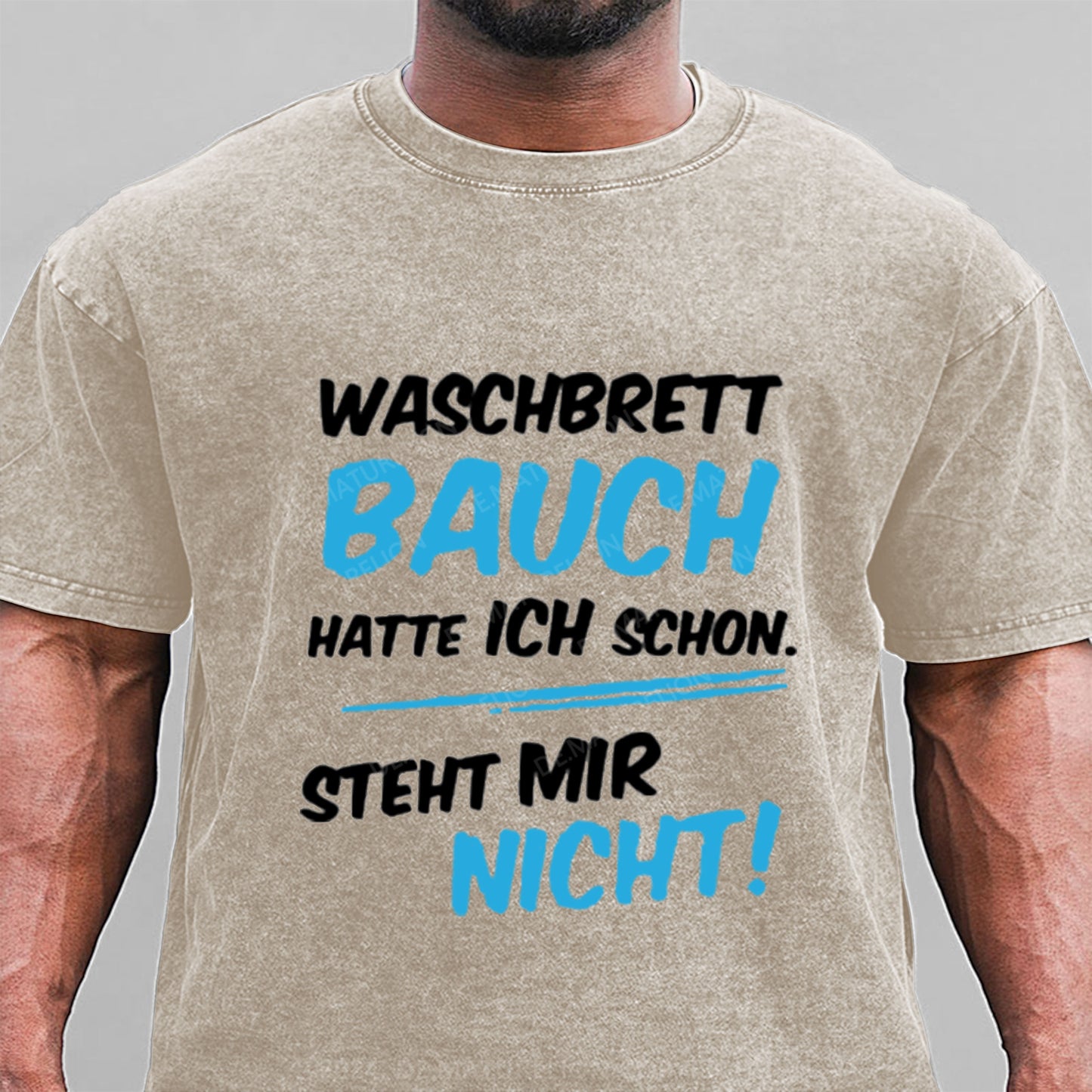 Waschbrett Bauch Hatte Ich Schon Steht Mir Nicht Gewaschene Vintage T-Shirt