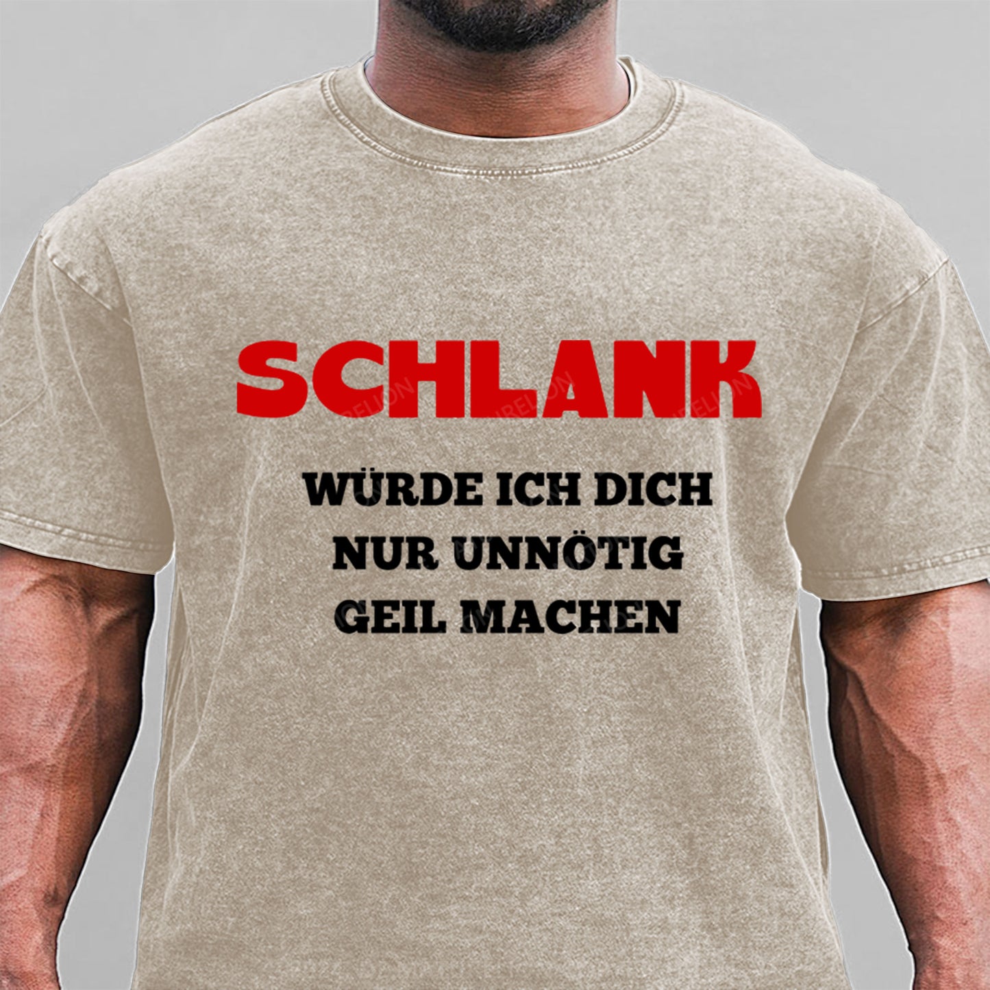 Schlank Würde Ich Dich Nur Unnötig Geil Machen Gewaschene Vintage T-Shirt