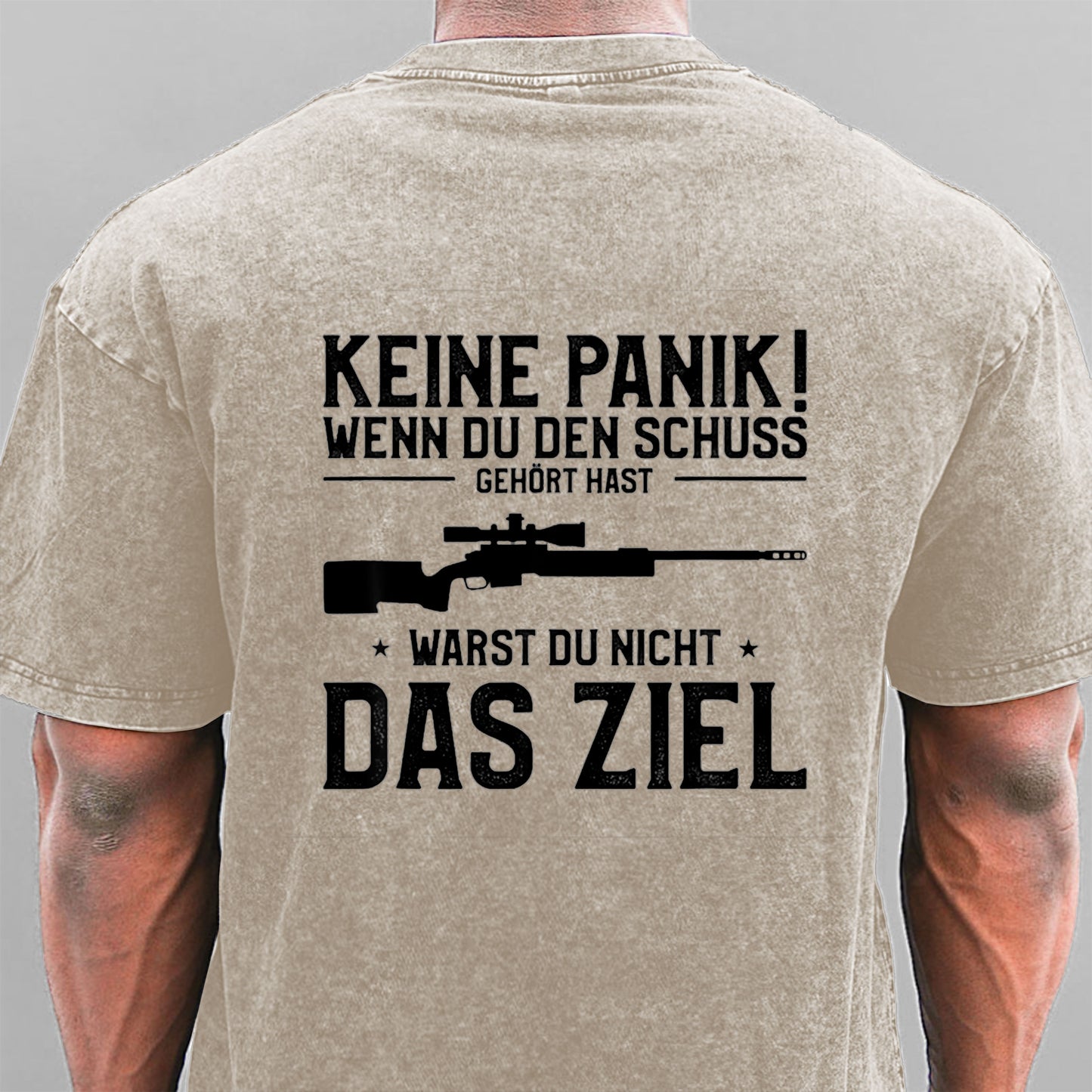 Keine Panik! Wenn Du den Schuss nicht gehört hast für Jäger Gewaschene Vintage T-Shirt