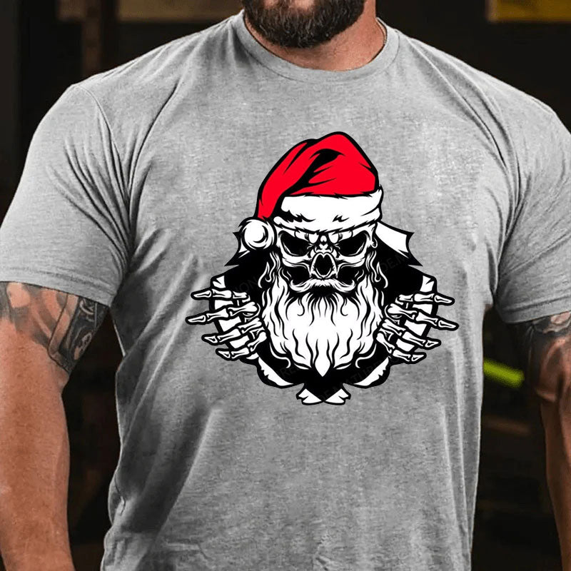 Frohe Weihnachten Schädel T-Shirt