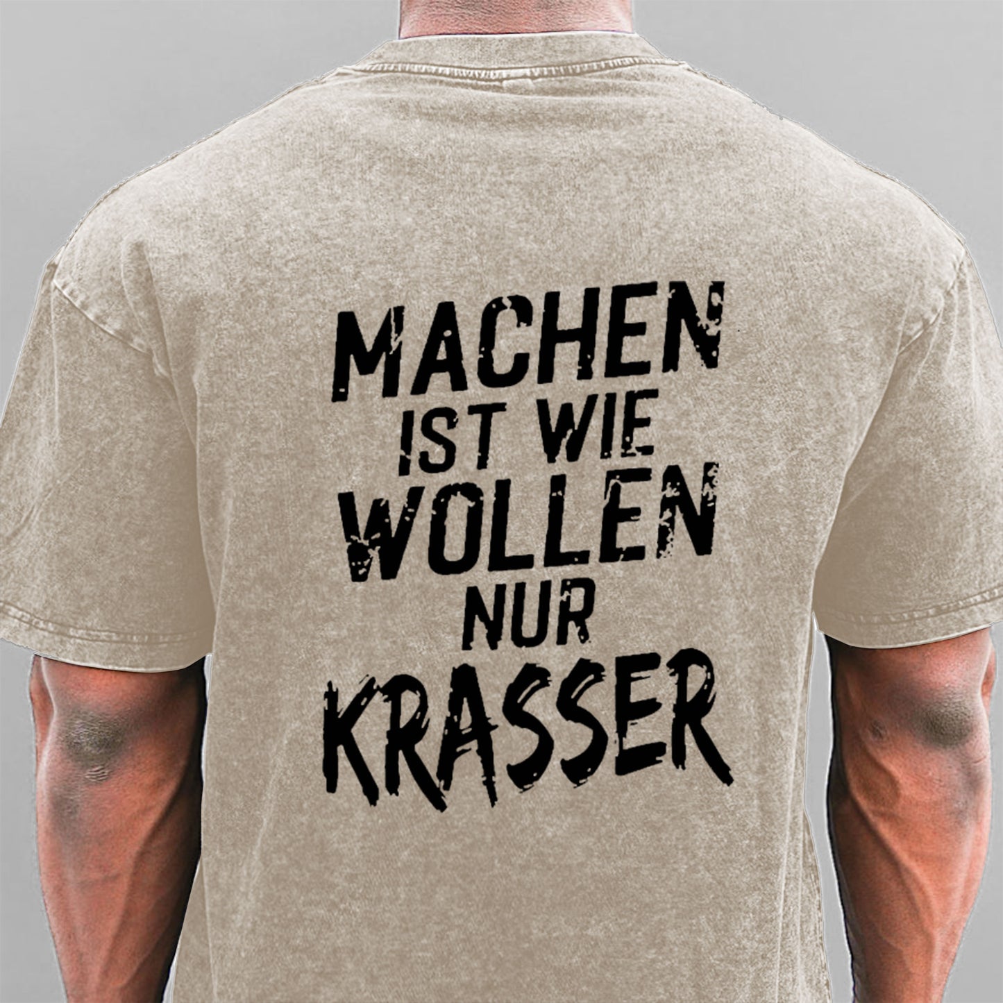 Machen Ist Wie Wollen Nur Krasser Gewaschene Vintage T-Shirt