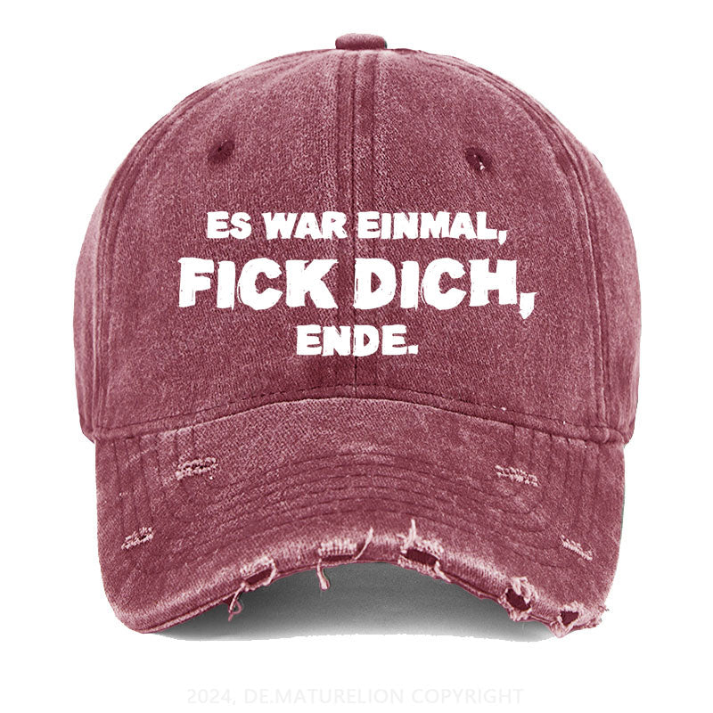 Es war einmal, FICK DICH, Ende. Gewaschene Vintage Cap