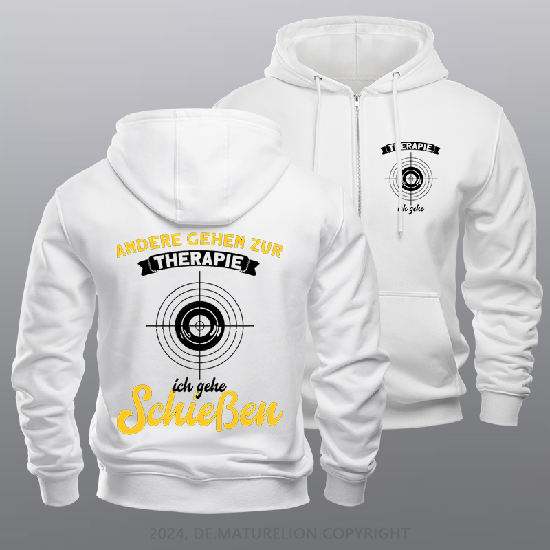 Maturelion Sport Männer Sport Schütze Reißverschluss Hoodie