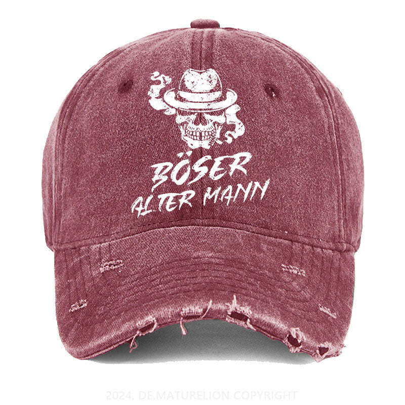 BÖSER ALTER MANN Gewaschene Vintage Cap