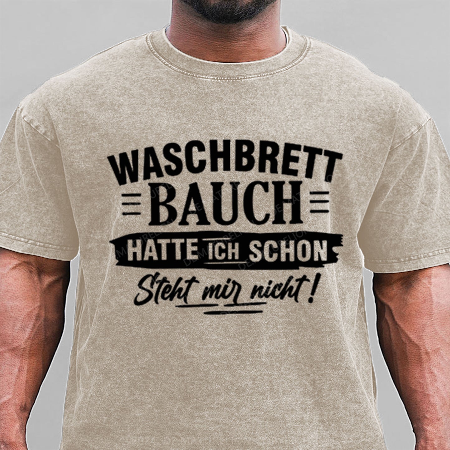 Waschbrett Bauch Hatte Ich Schon Steht Mir Nicht Gewaschene Vintage T-Shirt