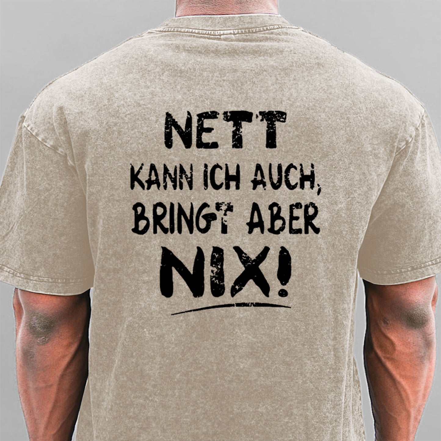 Nett Kann Ich Auch Bringt Aber Nix Gewaschene Vintage T-Shirt