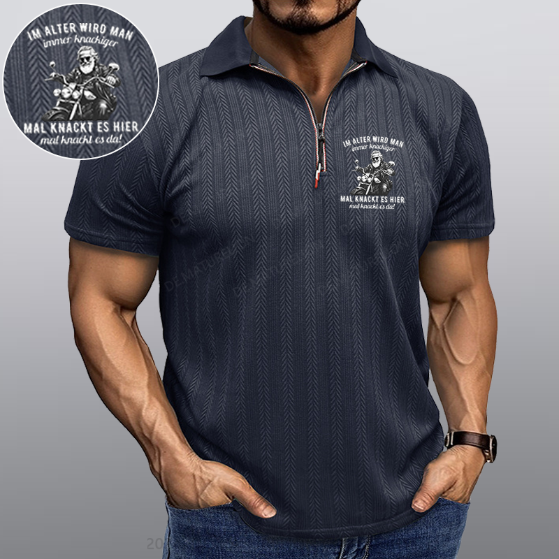 Maturelion Im Alter wird man immer knackiger Kragen T-Shirt