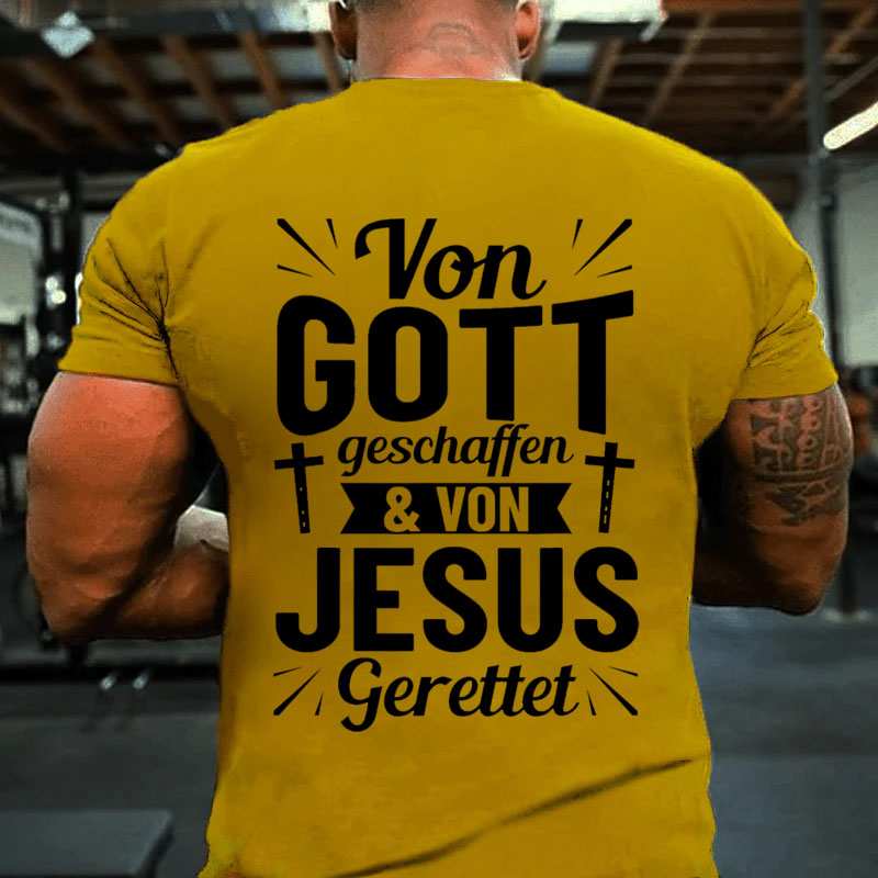 Jesus Gott Christlich Von Gott Geschaffen Christentum T-Shirt