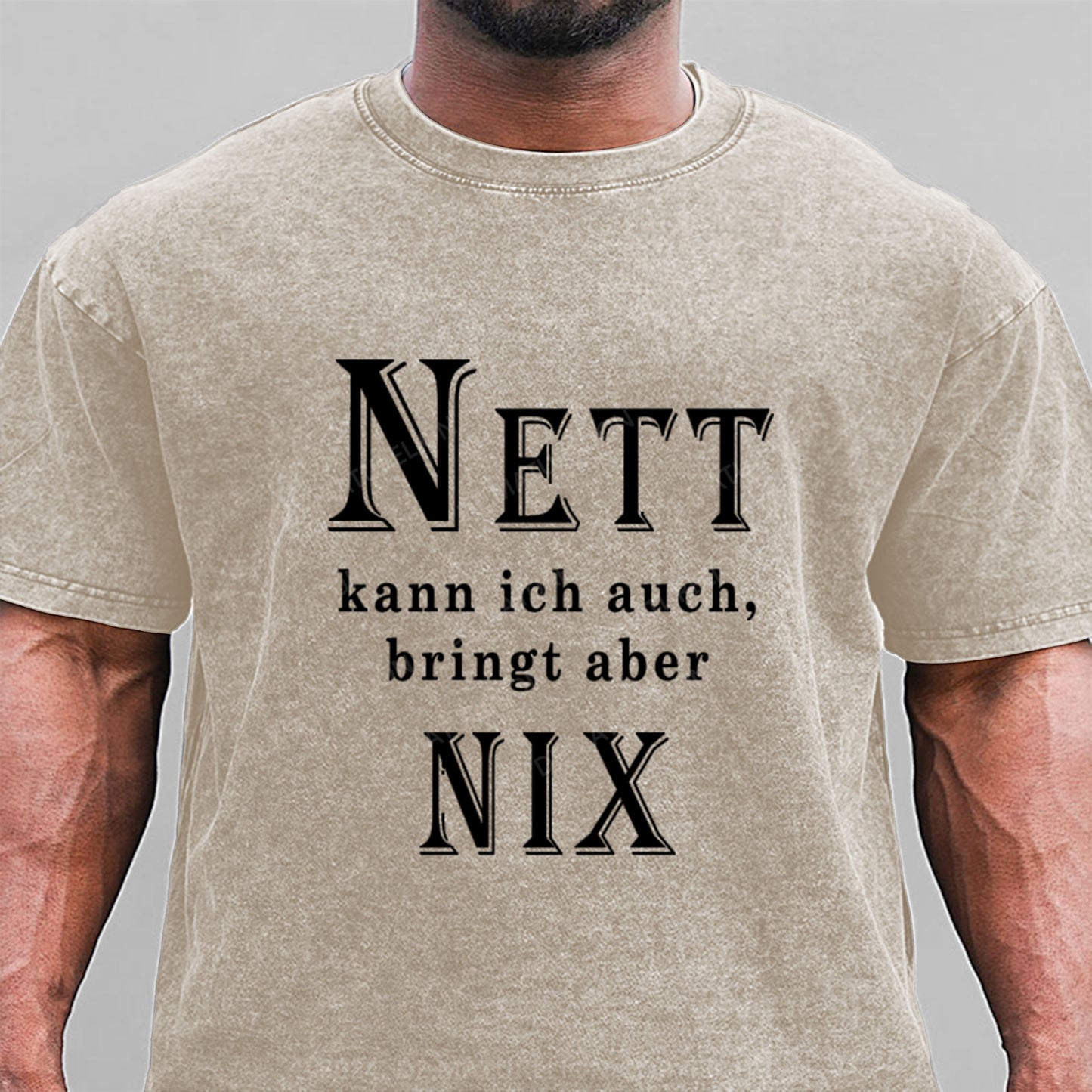 Nett Kann Ich Auch Bringt Aber Nix Gewaschene Vintage T-Shirt