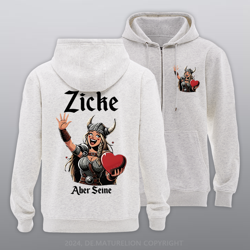 Maturelion Zicke aber seine Reißverschluss Hoodie