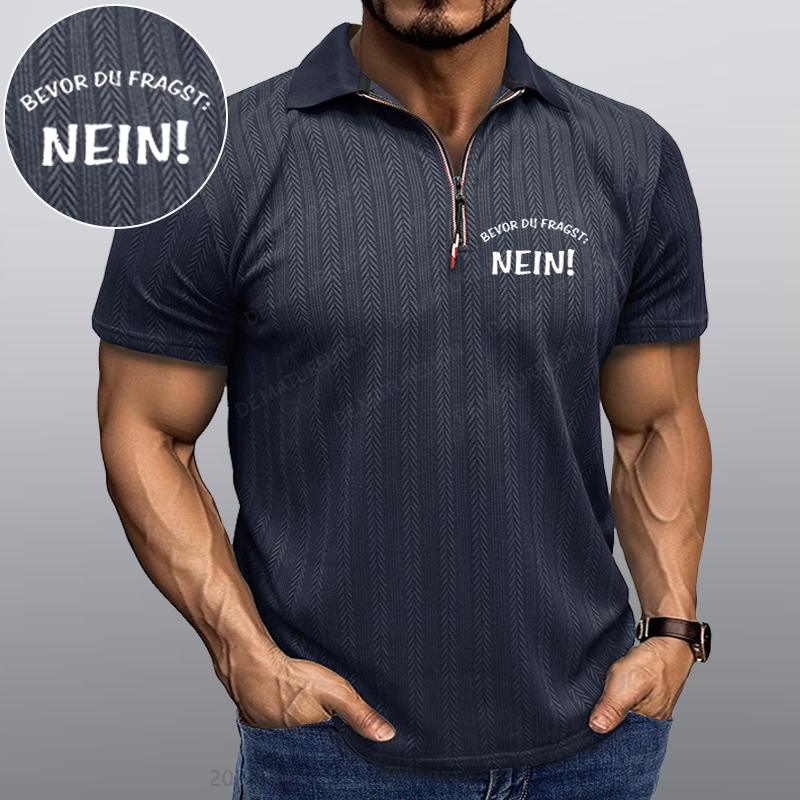 Maturelion Bevor Du Fragst Nein Kragen T-Shirt