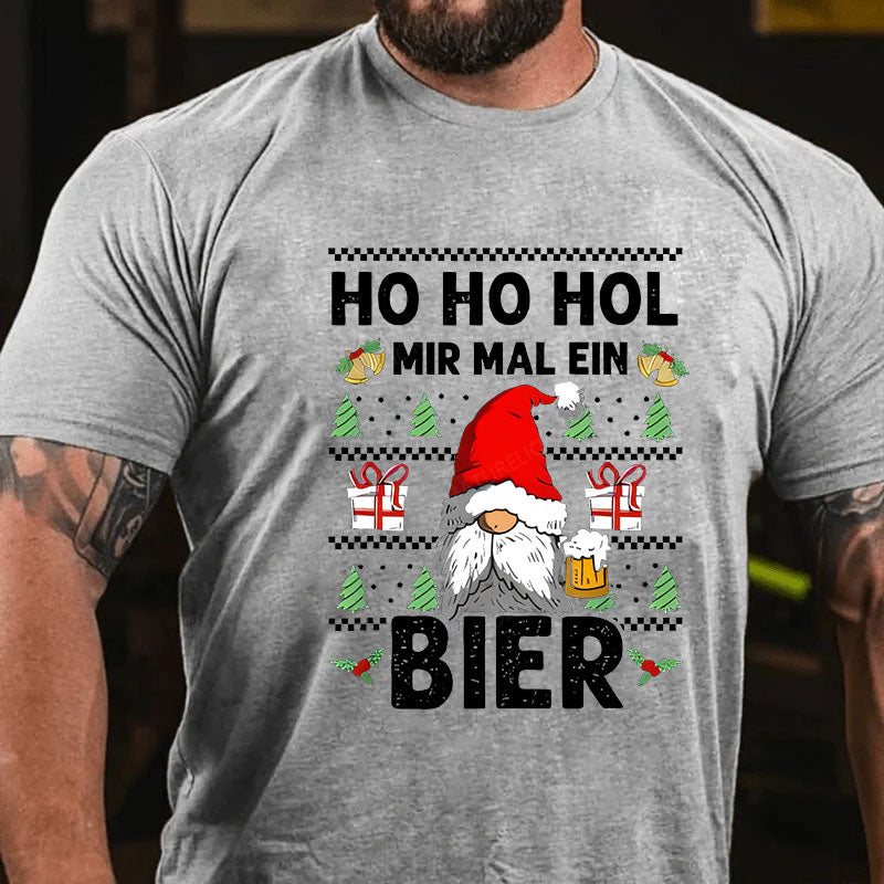 HO HO HOL Bier Weihnachten T-Shirt