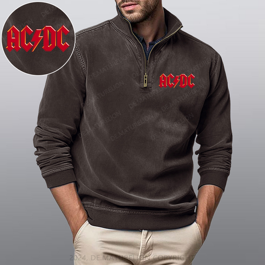 Maturelion ACDC Rockmusik Rock Band Stehkragen Poloshirt