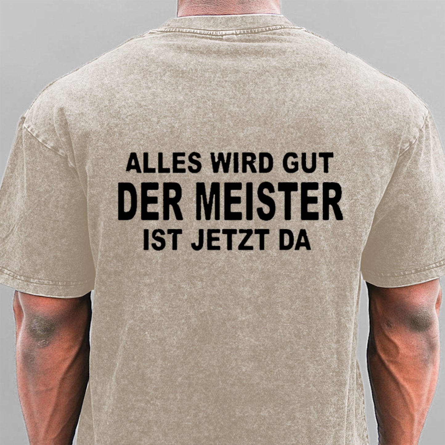 Alles Wird Gut Der Meister Ist Jetzt Da Gewaschene Vintage T-Shirt