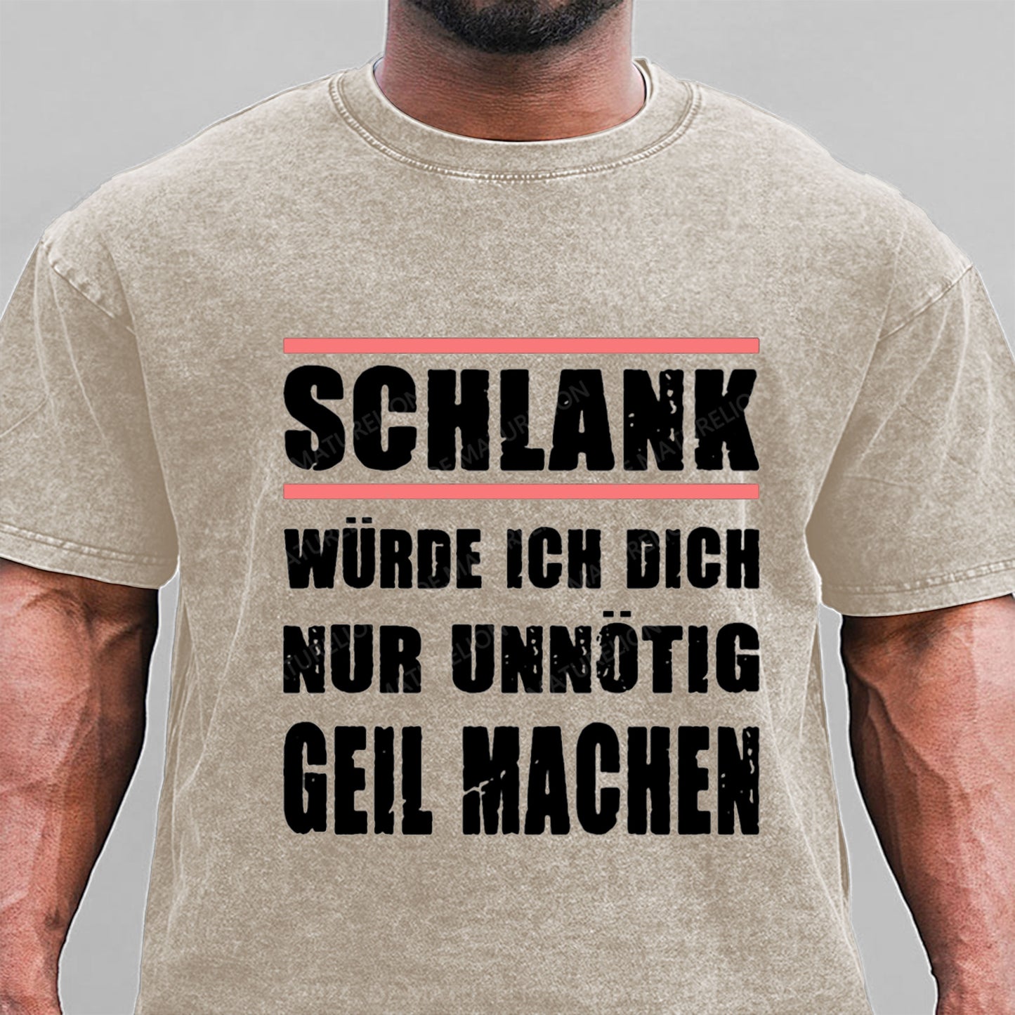 Schlank Würde Ich Dich Nur Unnötig Geil Machen Gewaschene Vintage T-Shirt