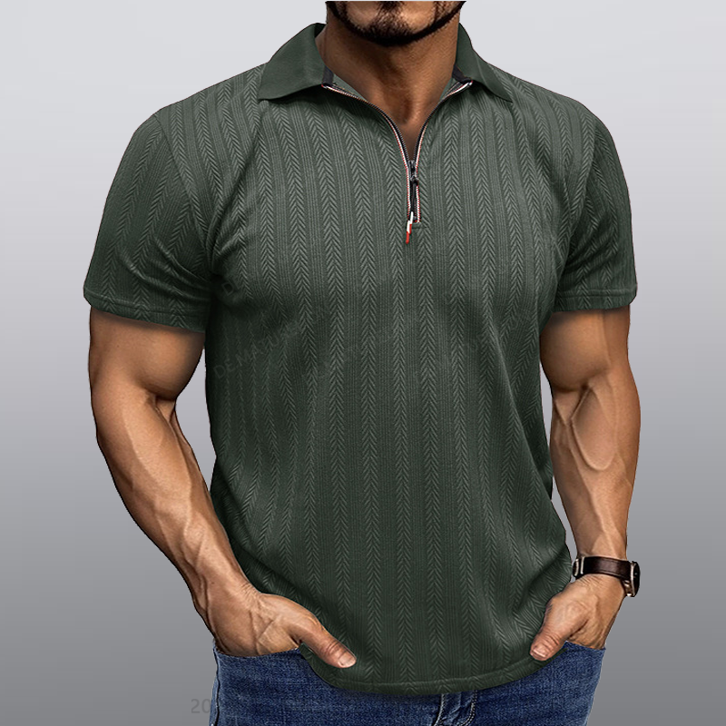 Maturelion Männer Kragen T-Shirt