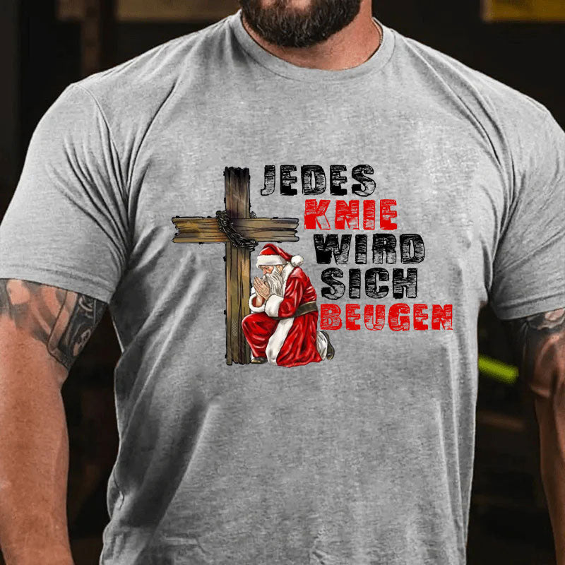 Jedes Knie wird sich beugen Weihnachten T-Shirt