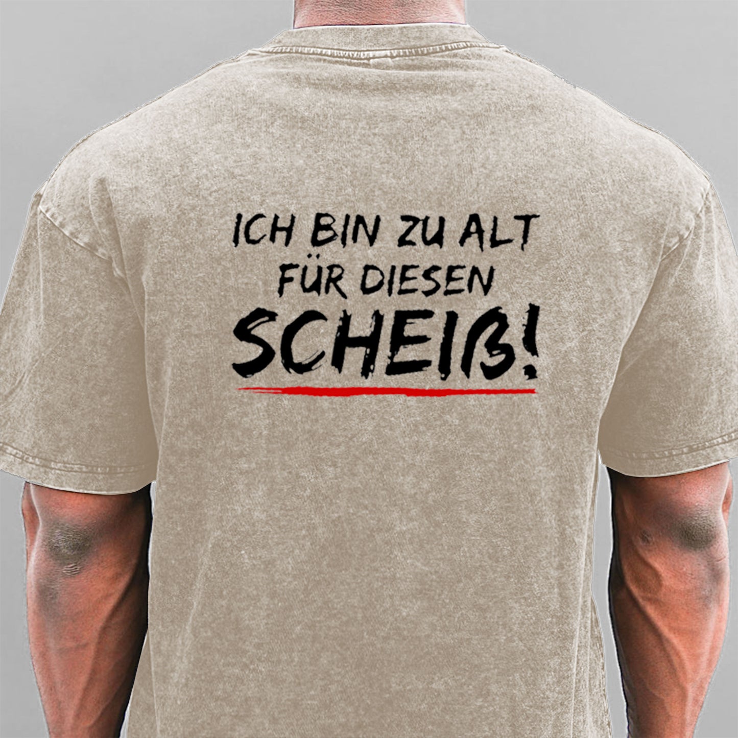 Ich Bin Zu Alt Für Diesen Scheiß Gewaschene Vintage T-Shirt