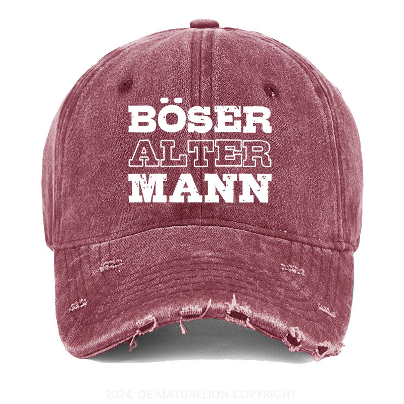 Böser Alter Mann Gewaschene Vintage Cap