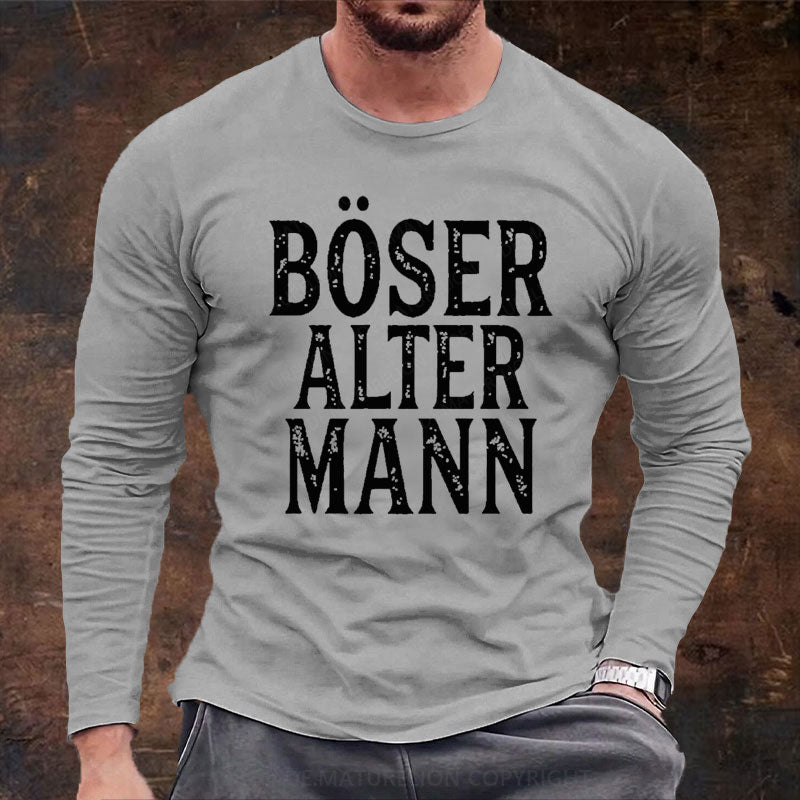 Böser Alter Mann Langarm Shirt