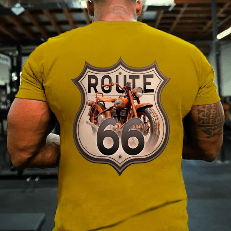 Route 66 T-Shirt Motorrad T-Shirt