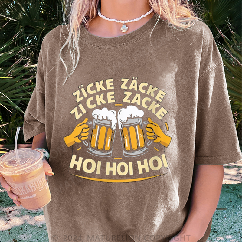 Maturelion Prost Damen Gewaschene Vintage T-Shirt