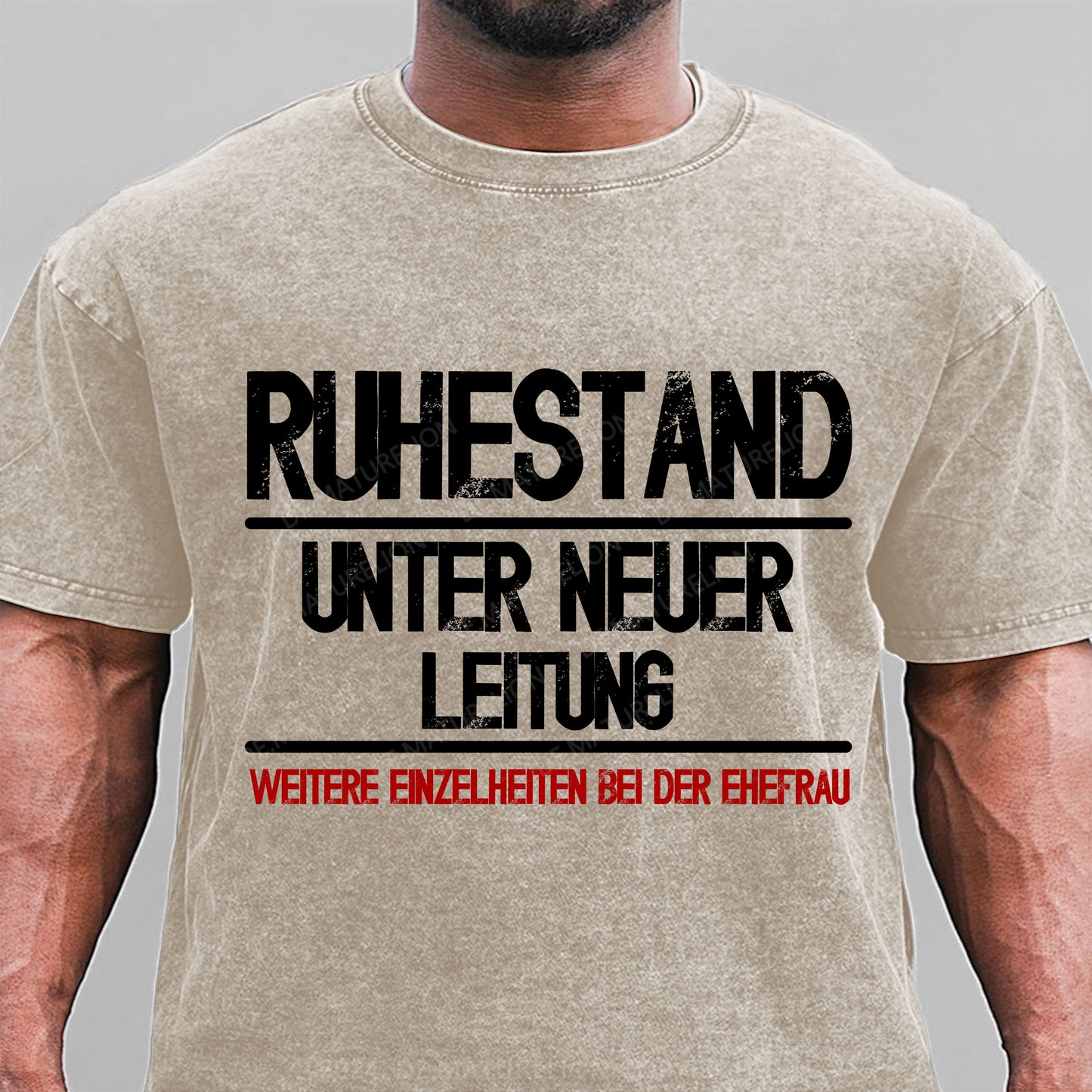 Ruhestand unter neuer Leitung Weitere Einzelheiten bei der Ehefrau Gewaschene Vintage T-Shirt