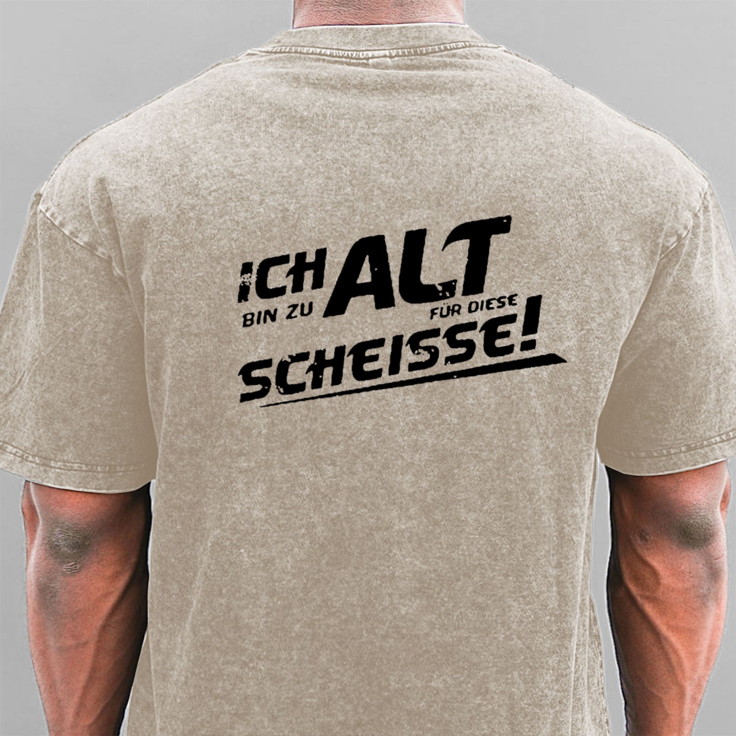 Ich Bin Zu Alt Für Diese Scheisse Gewaschene Vintage T-Shirt