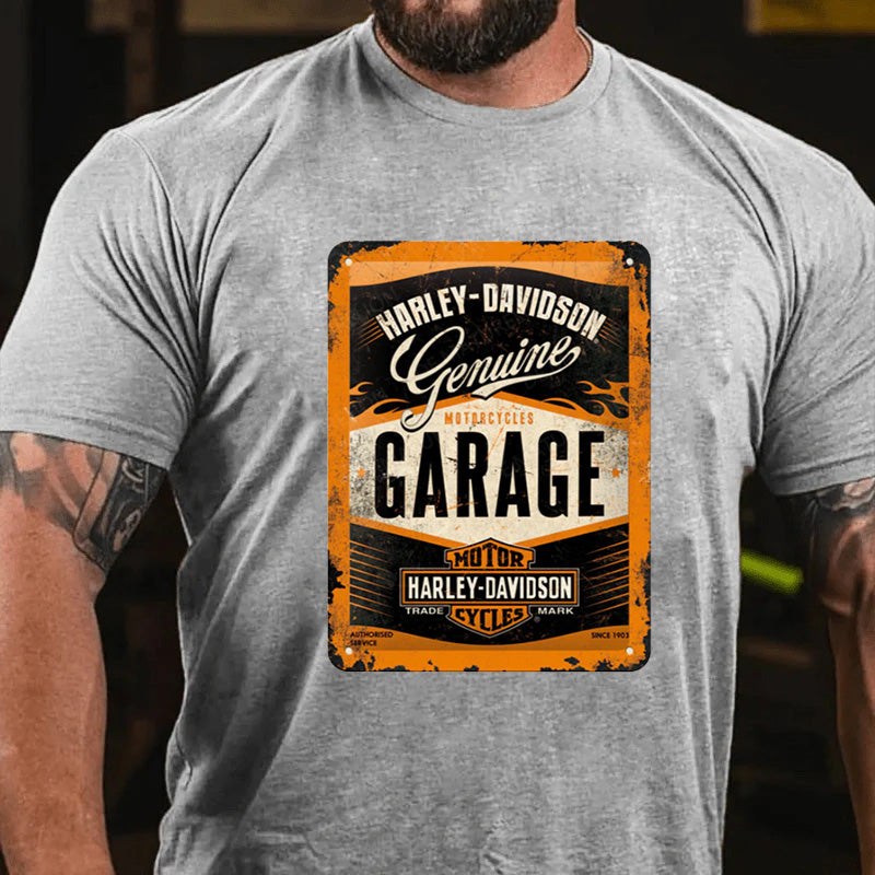 Maturelion Harley Davidson Garage T-Shirt