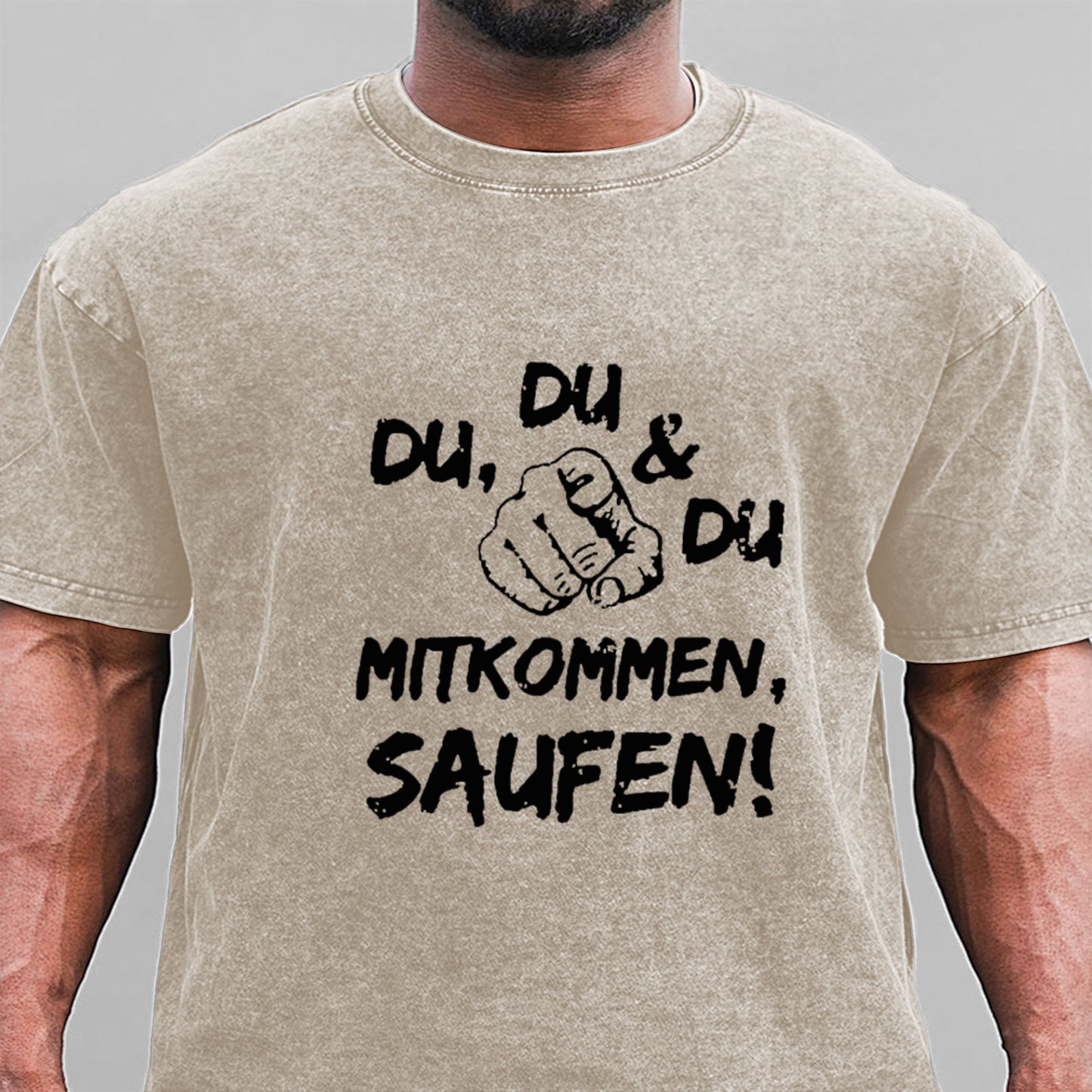 Du Du Du Mitkommen Saufen Gewaschene Vintage T-Shirt