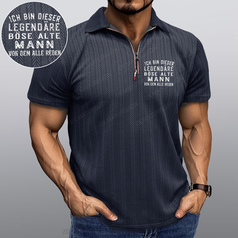 Maturelion Ich Bin Dieser Legendäre Böse Alte Mann Von Dem Alle Reden Kragen T-Shirt