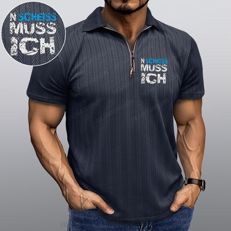 Maturelion N Scheiss muss ich Kragen T-Shirt