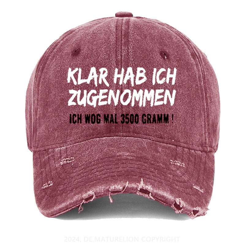 Klar Habe Ich Zugenommen! Ich Wog Mal 3500g Gewaschene Vintage Cap