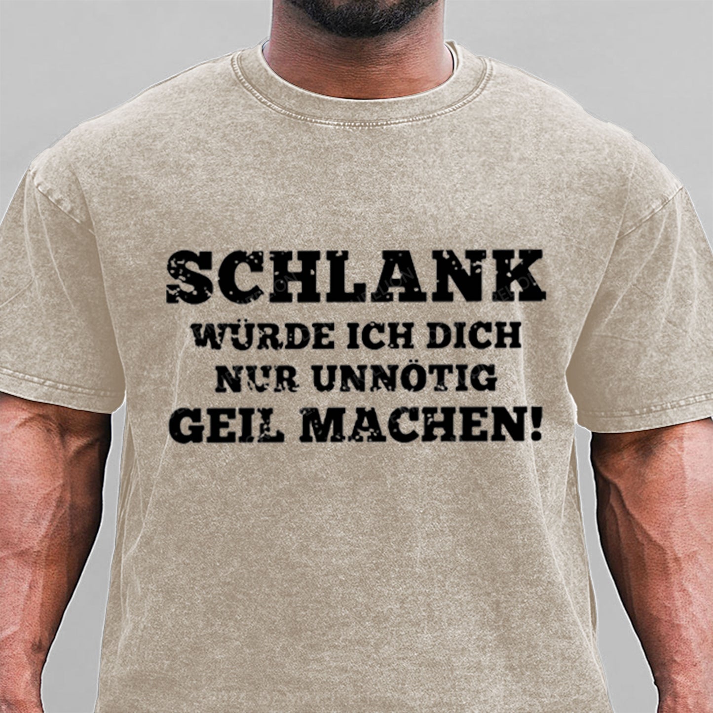 Schlank Würde Ich Dich Nur Unnötig Geil Machen Gewaschene Vintage T-Shirt