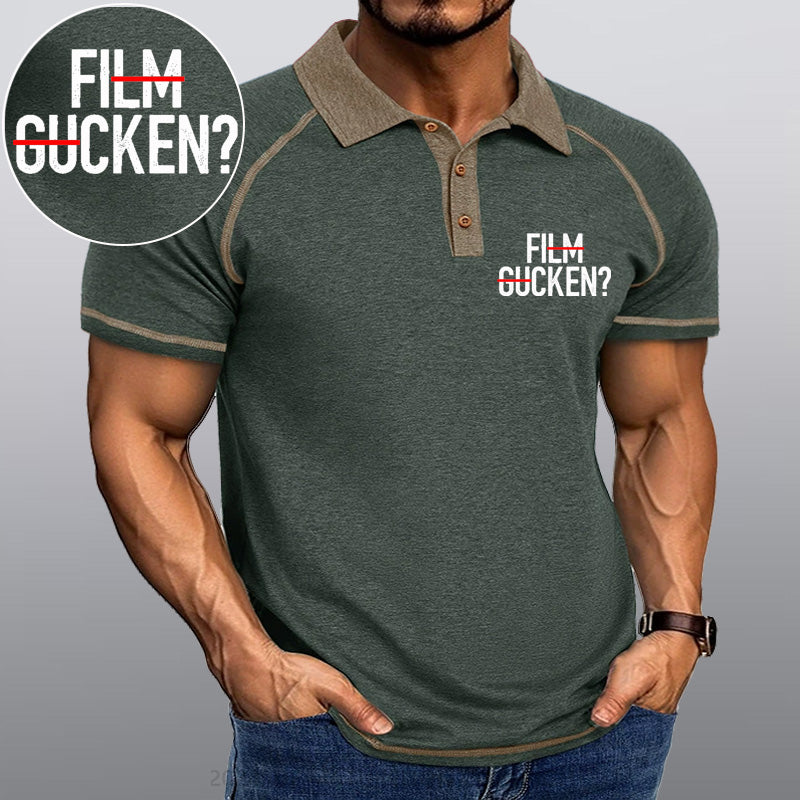 Maturelion Film Gucken Ficken! Kragen T-Shirt