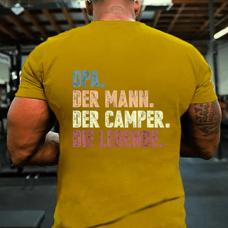 Opa Der Mann Der Camper Die Legende T-Shirt