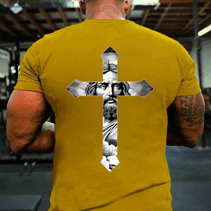 Kreuz mit Jesus T-Shirt