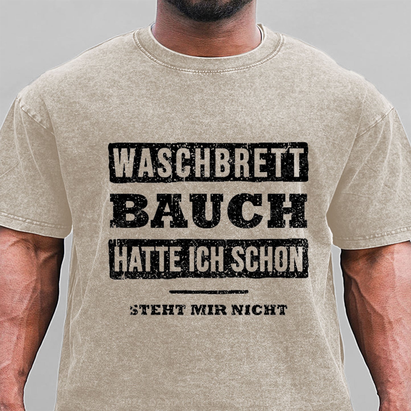 Waschbrett Bauch Hatte Ich Schon Steht Mir Nicht Gewaschene Vintage T-Shirt