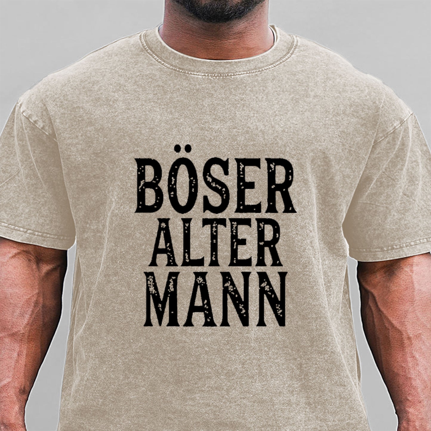 Böser Alter Mann Gewaschene Vintage T-Shirt