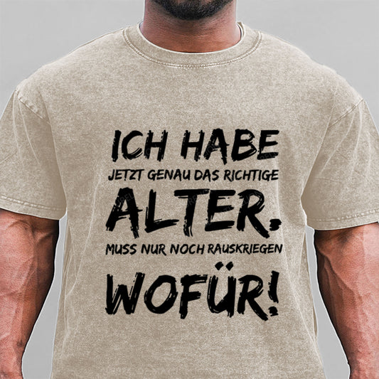 Ich Habe Jetzt Genau Das Richtige Alter Gewaschene Vintage T-Shirt