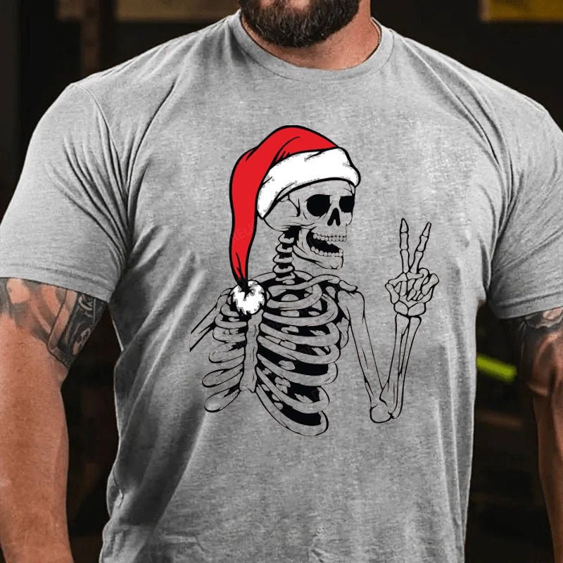 Weihnachten Schädel T-Shirt