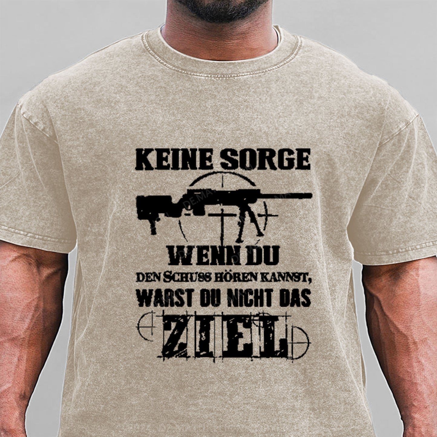 Keine Sorge! Wenn Du Den Schuss Hören Kannst Warst Du Nicht Das Ziel Gewaschene Vintage T-Shirt